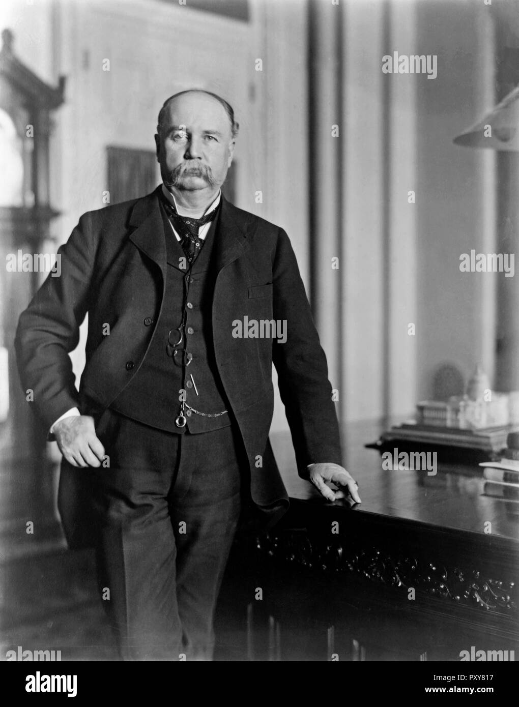 Auguste Garret Hobart, 1844 -1899. 24e Vice-président des États-Unis. Banque D'Images