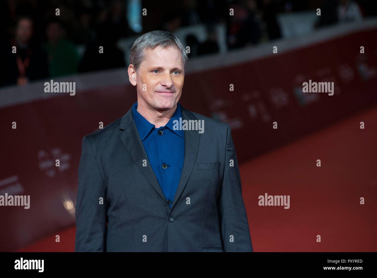 Rome, Italie. 24 Oct 2018. Viggo Mortensen qui fréquentent le tapis rouge du Livre vert à Rome Film Fest 2018 Credit : Silvia Gerbino/Alamy Live News Banque D'Images