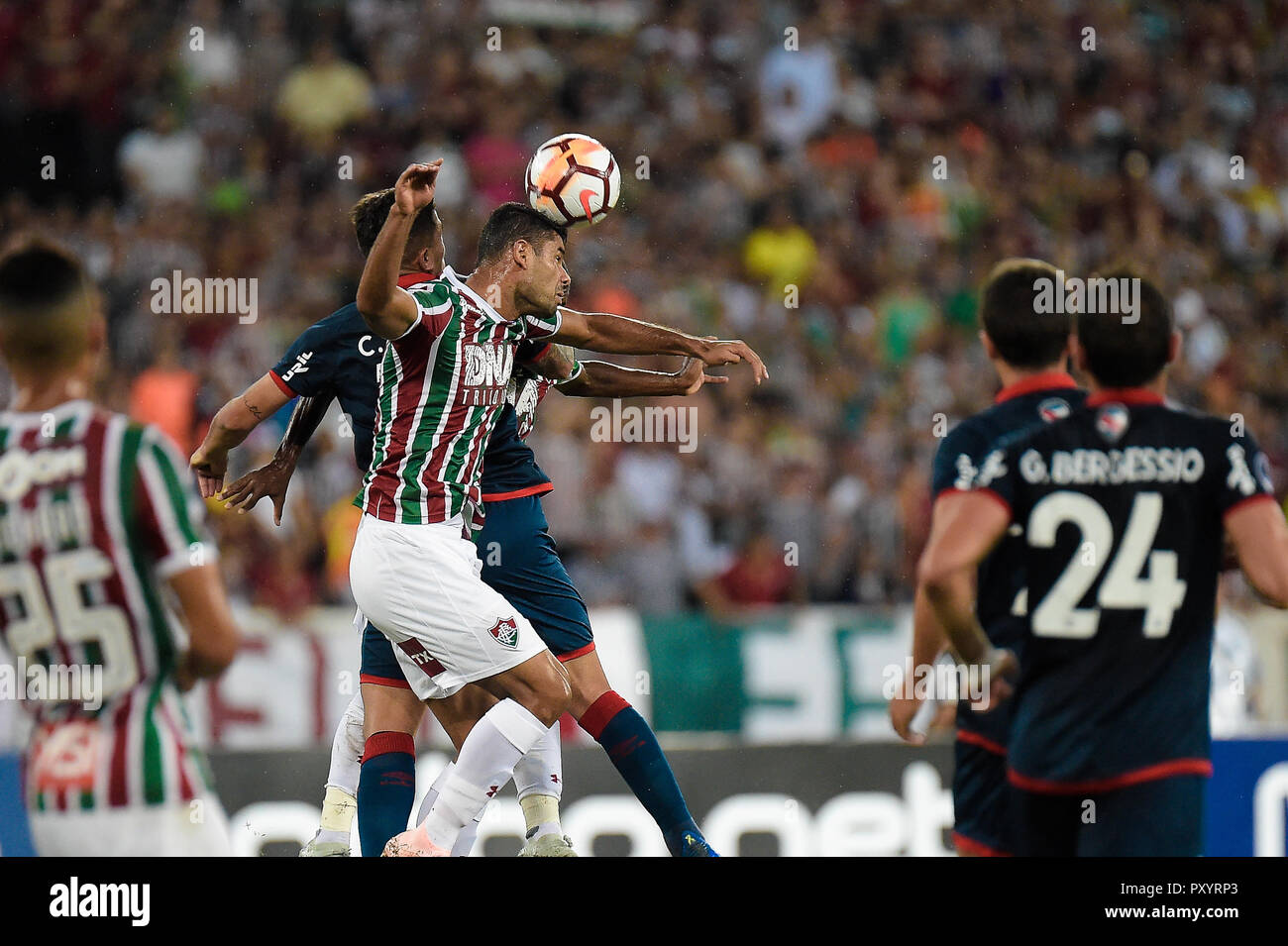 RJ - Rio de Janeiro - 24/10/2018 - South American Cup 2018 - Fluminense vs Nacional - URU - Fluminense joueur lors d'un match contre Nacional (URU) au stade de l'Engenhao 2018 Championnat coupe d'Amérique du Sud. Photo : Thiago Ribeiro / AGIF Banque D'Images