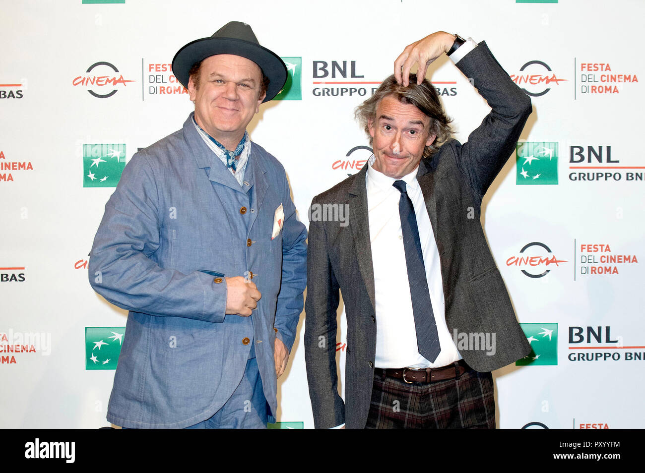 Rome, Italie. 24 octobre, 2018. John C. Reilly et Steve Coogan assister à la 'Stan & Ollie' photocall au 13ème Festival du Film de Rome à l'Auditorium Parco della Musica, le 24 octobre 2018 à Rome, Italie. Credit : Geisler-Fotopress GmbH/Alamy Live News Banque D'Images