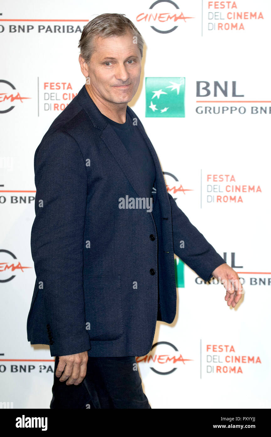 Rome, Italie. 24 Oct, 2018. Viggo Mortensen assiste à la "Green Book" photocall au 13ème Festival du Film de Rome à l'Auditorium Parco della Musica, le 24 octobre 2018 à Rome, Italie. Utilisation dans le monde entier | Credit : dpa/Alamy Live News Banque D'Images