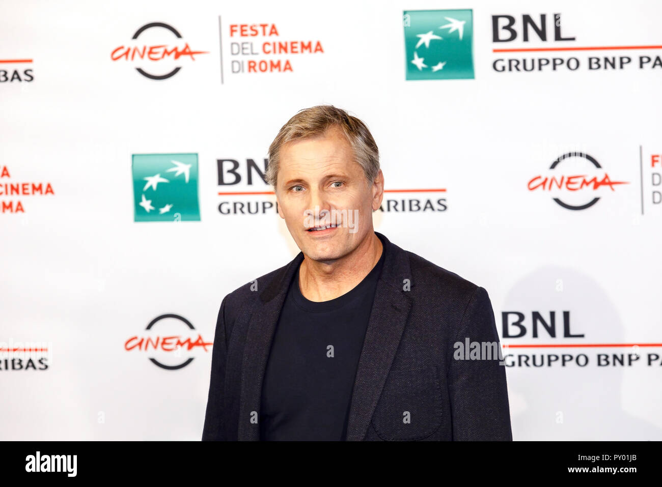 Rome, Italie. 24 octobre 2018 : Viggo Mortensen assister à la 'Livre Vert' photocall au 13ème Festival du Film de Rome à l'Auditorium Parco della Musica. Credit : Gennaro Leonardi/Alamy Live News Banque D'Images