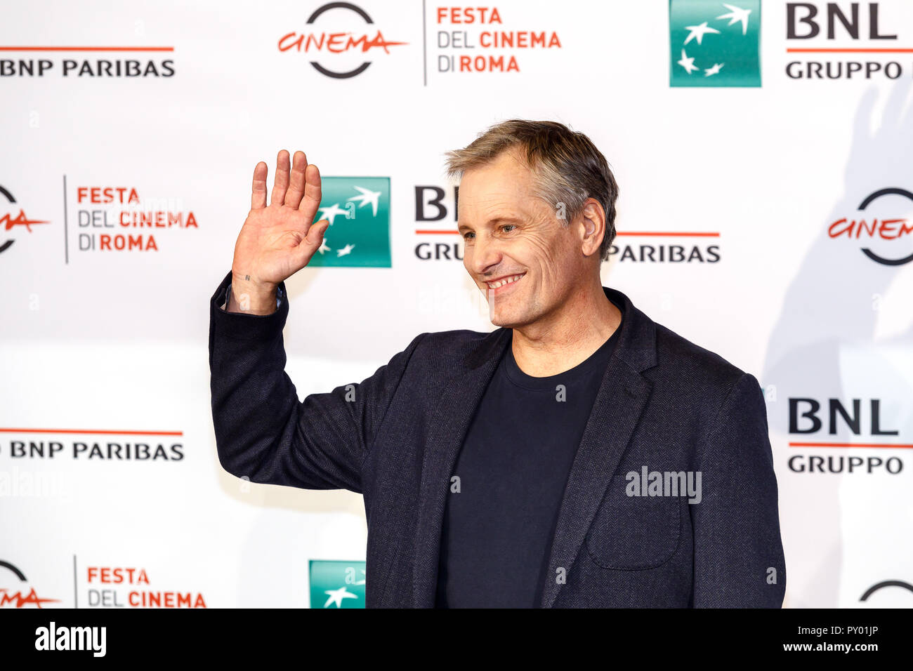 Rome, Italie. 24 octobre 2018 : Viggo Mortensen assister à la 'Livre Vert' photocall au 13ème Festival du Film de Rome à l'Auditorium Parco della Musica. Credit : Gennaro Leonardi/Alamy Live News Banque D'Images