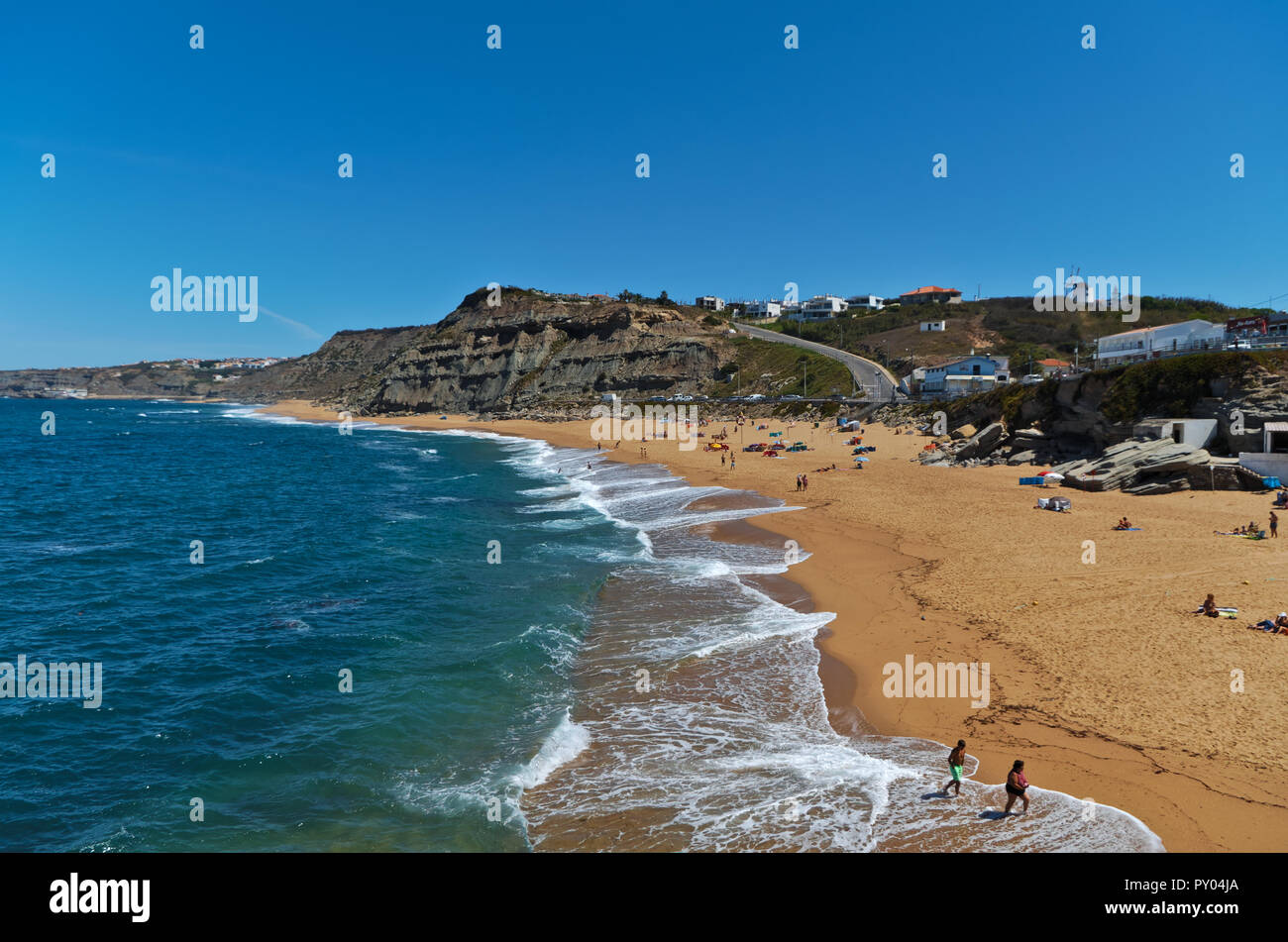 Plage de Porto Novo à Torres Vedras. Portugal Banque D'Images