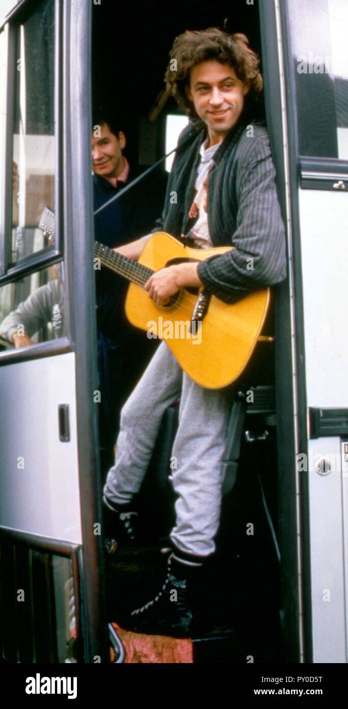 Bob Geldof. Un ancien membre de the Boomtown Rats et organisateur du Live Aid en 1985 qui a soulevé £40m pour la lutte contre la famine en Afrique est actuellement la promotion de sa nouvelle entreprise de faire l'histoire de la pauvreté dans le monde intitulé Live8. L'événement aura lieu à Hyde Park le 2 juillet 2002. De nombreux grands groupes et artistes comme Coldplay et Elton John sont déjà à y assister. Photographié ici au début des années 80. / MediaPunch historique de crédit : Banque D'Images