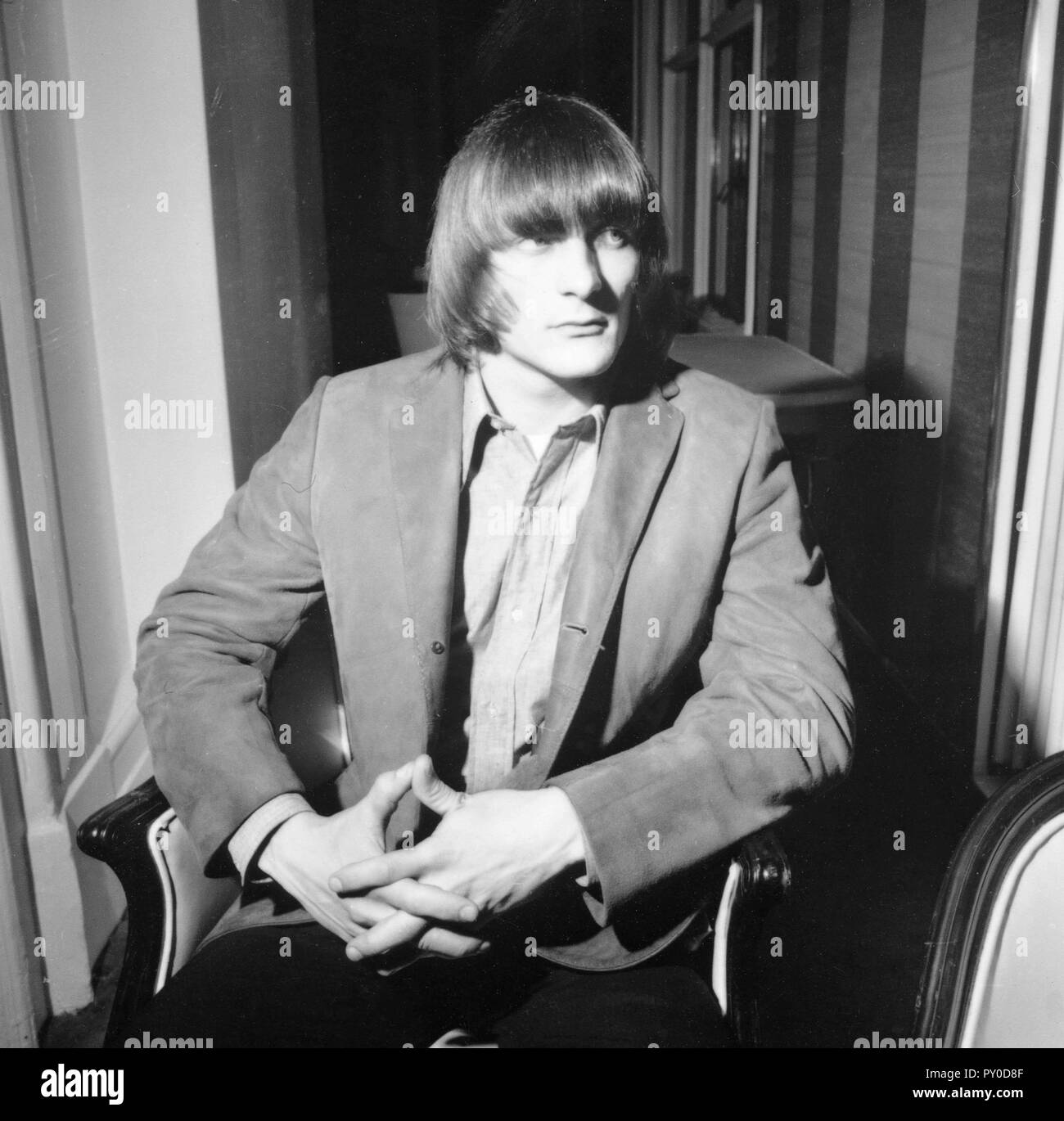 Les 100 Plus Grands Artistes De Tous Les Temps Membre de la bande de pierre Banque d'images noir et blanc - Alamy