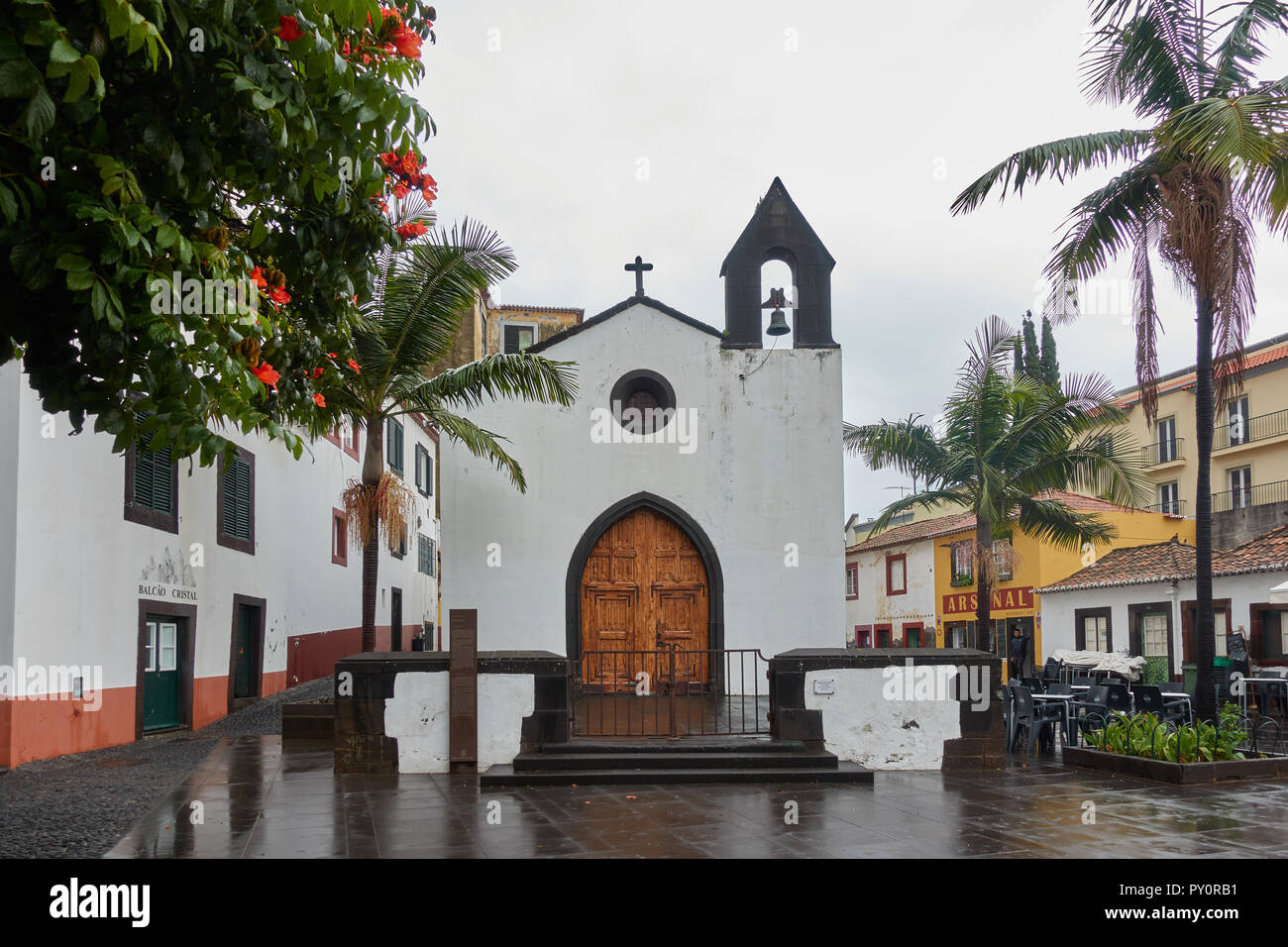 Capela do Corpo Santo Chapelle à Funchal, Madère Banque D'Images