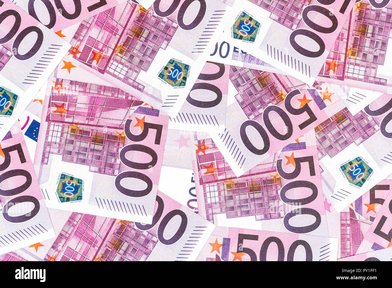 Arrière-plan de l'argent cinq cents euros Banque D'Images