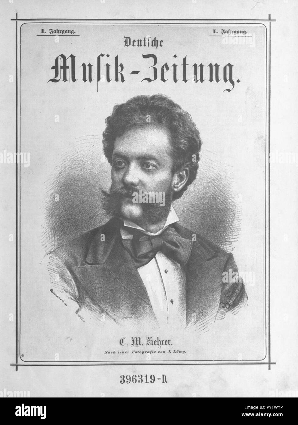 C. M. Ziehrer 1874 Ig. Eigner (Deutsche Musik-Zeitung). Banque D'Images