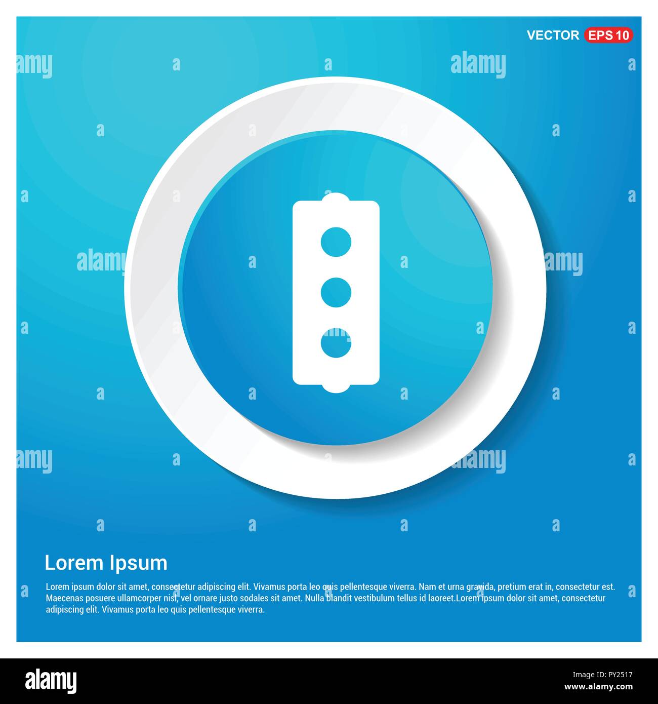 Feux de circulation - l'icône Panneau de circulation Illustration de Vecteur