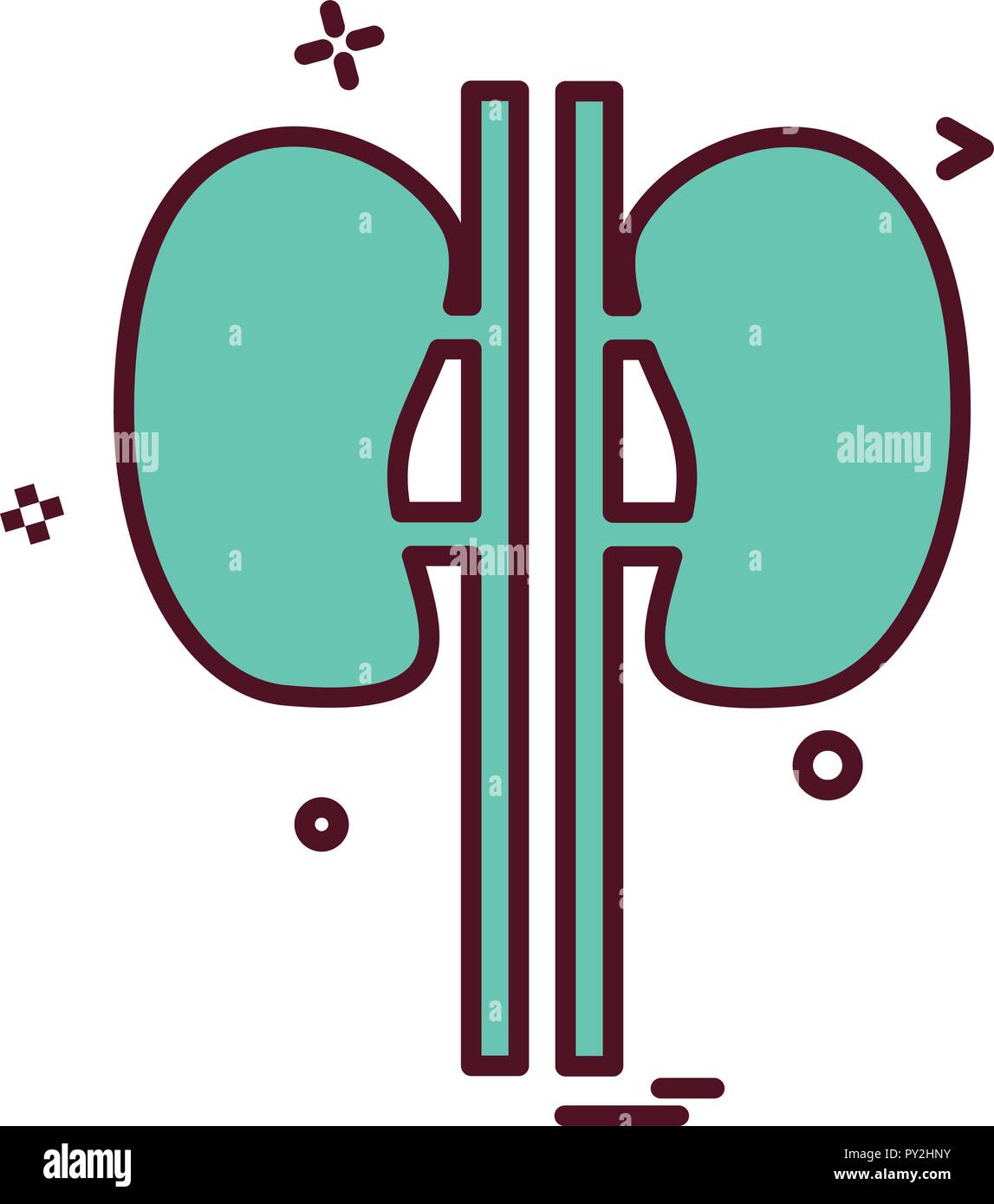 Respirer la respiration anatomie pulmonaire poumons santé vecteur icône desige Illustration de Vecteur