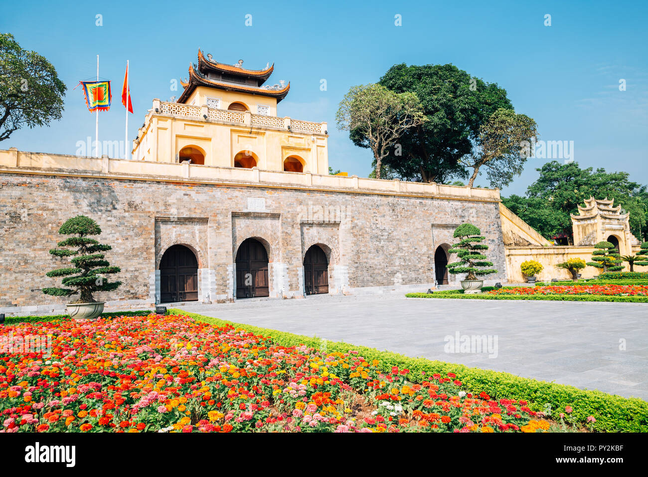 La cité impériale de Thang Long à Hanoi, Vietnam Banque D'Images