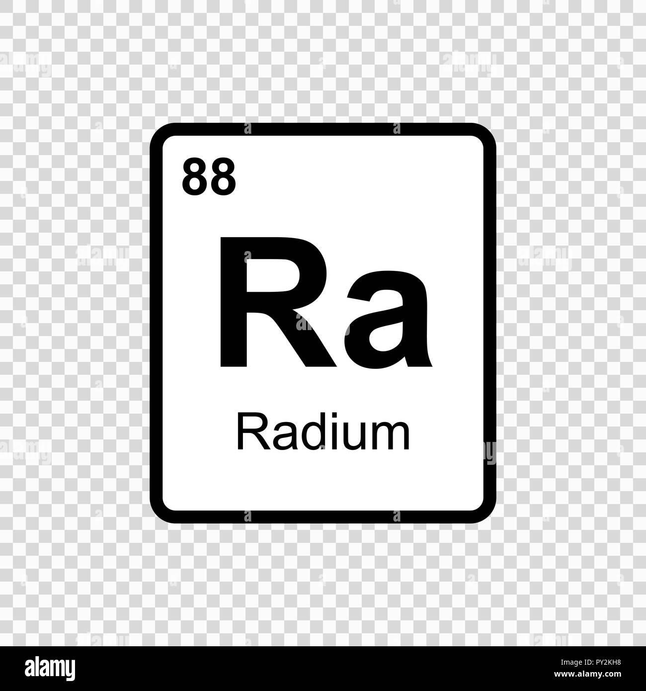 L'élément chimique du tableau périodique. Illustration de Vecteur