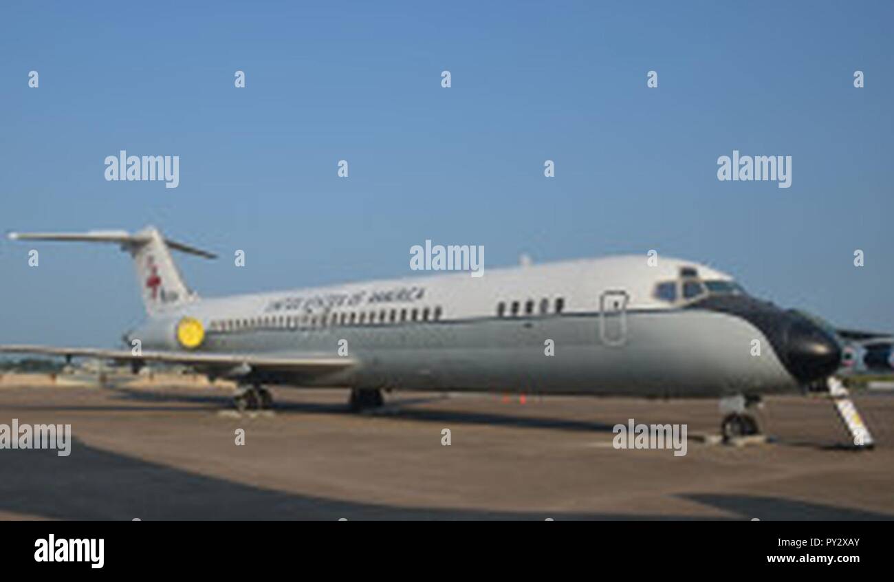C-9C Nightingale au Musée de l'Air Mobility Command. Banque D'Images C-9C Nightingale au Musée de l'Air Mobility Command. Banque D'Images