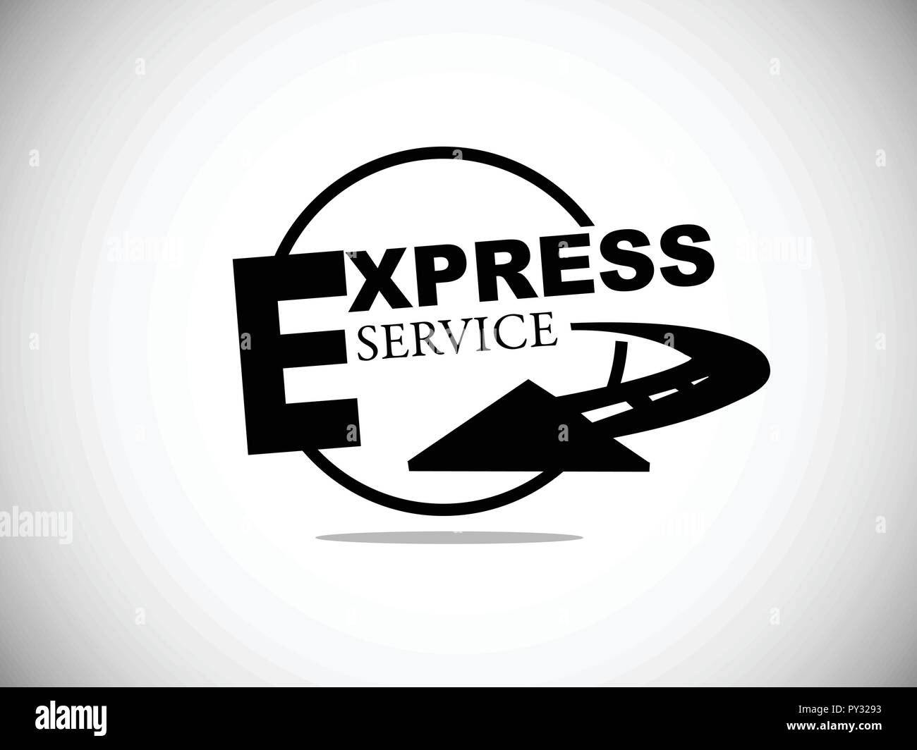 Livraison express de symboles. Vector illustration Illustration de Vecteur