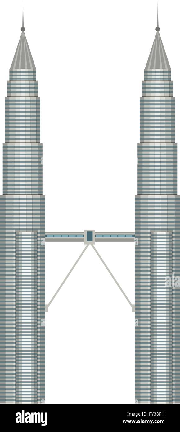 Une Malaisie Kuala Lumpur Petronas illustration Illustration de Vecteur