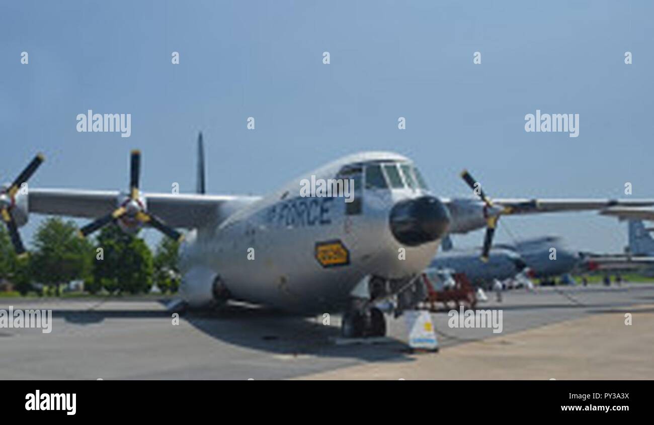 C-133B CargoMaster au Musée de l'Air Mobility Command. Banque D'Images C-133B CargoMaster au Musée de l'Air Mobility Command. Banque D'Images