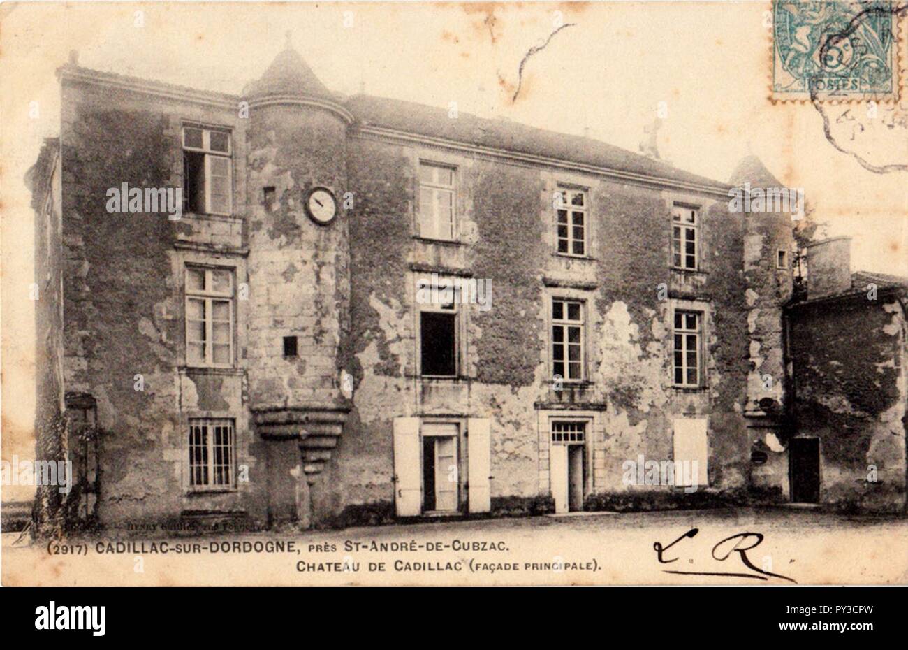 Cadillac-en-Fronsadais - Château de Cadillac 1. Banque D'Images