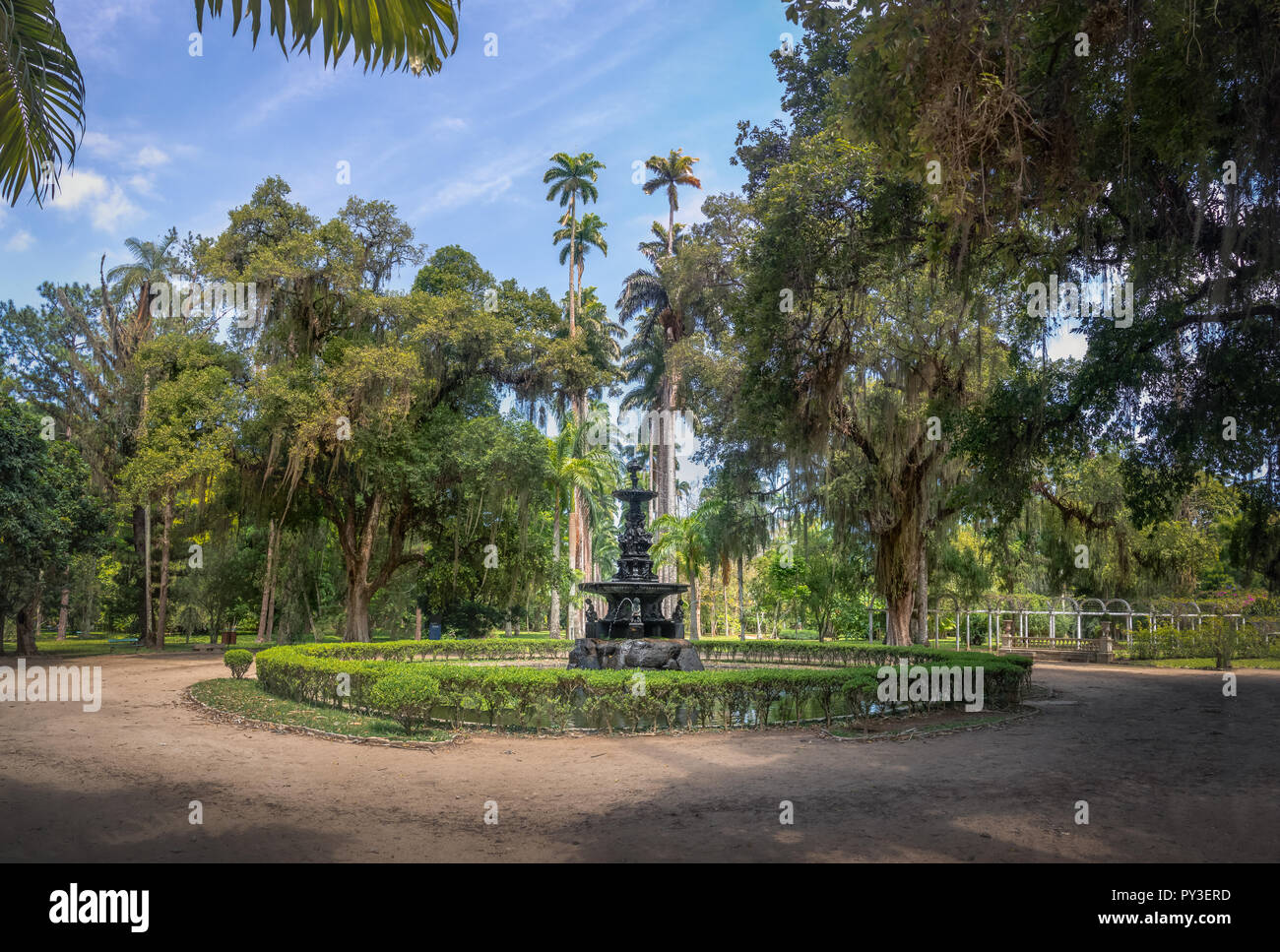 Fontaine des Muses au Jardim Botanico Botanical Garden - Rio de Janeiro, Brésil Banque D'Images