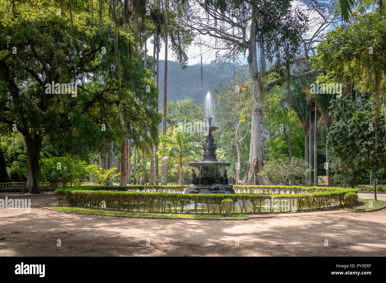 Fontaine des Muses au Jardim Botanico Botanical Garden - Rio de Janeiro, Brésil Banque D'Images