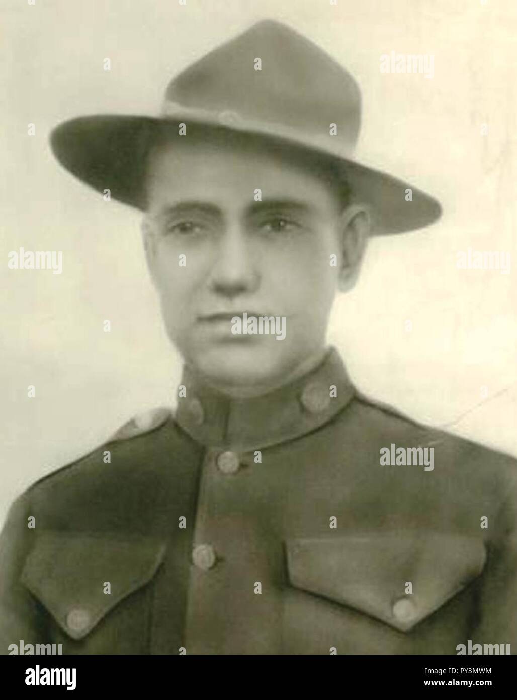 Calvin J. Ward - LA PREMIÈRE GUERRE MONDIALE, récipiendaire de la médaille d'honneur. Banque D'Images