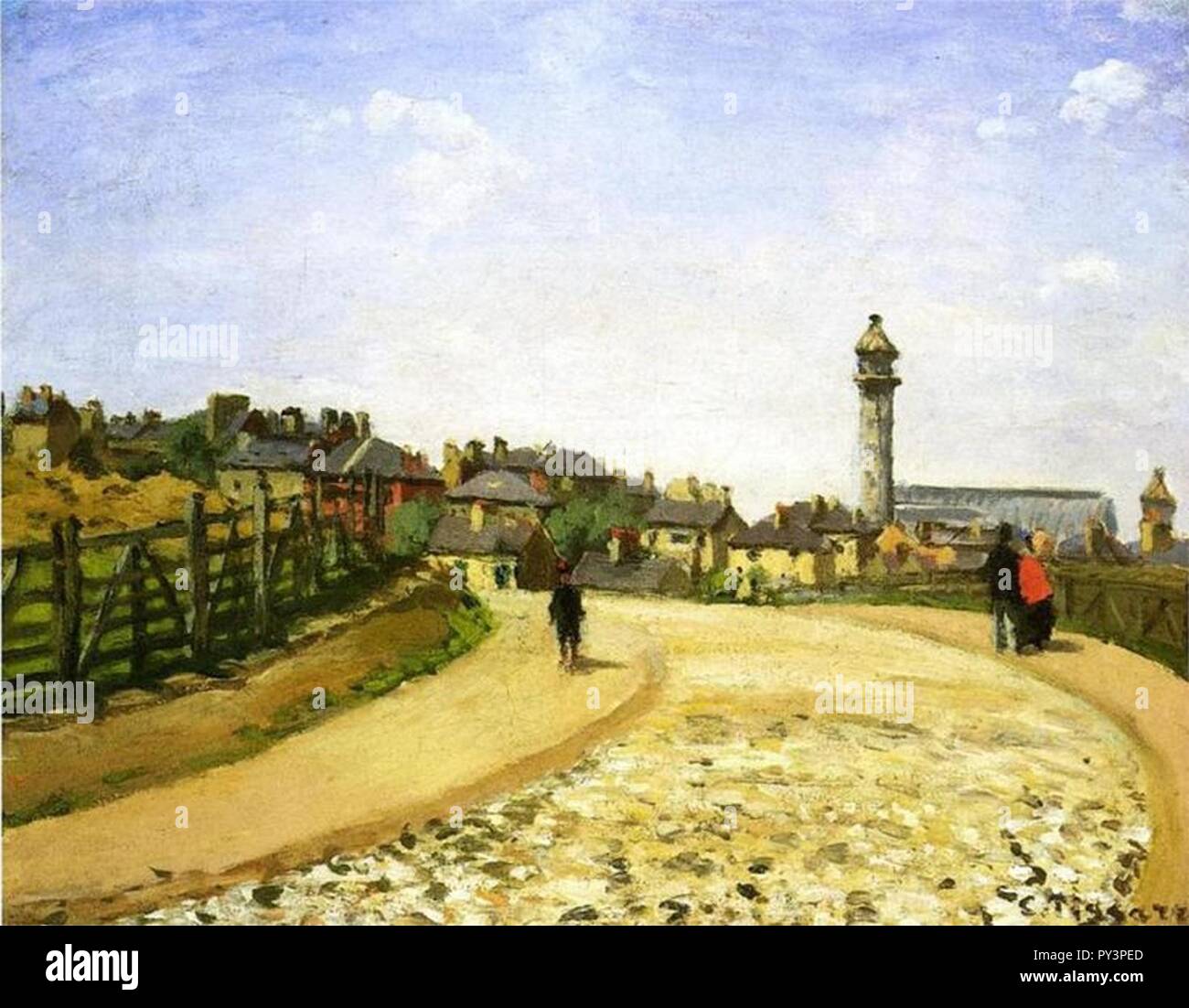Camille Pissarro - Le Crystal Palace East Norwood. Banque D'Images