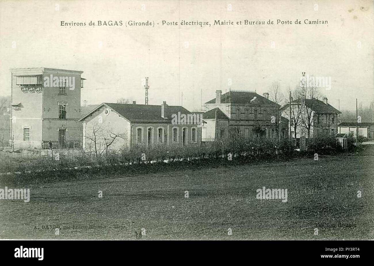 Camiran - Poste et mairie centrale électrique 2. Banque D'Images