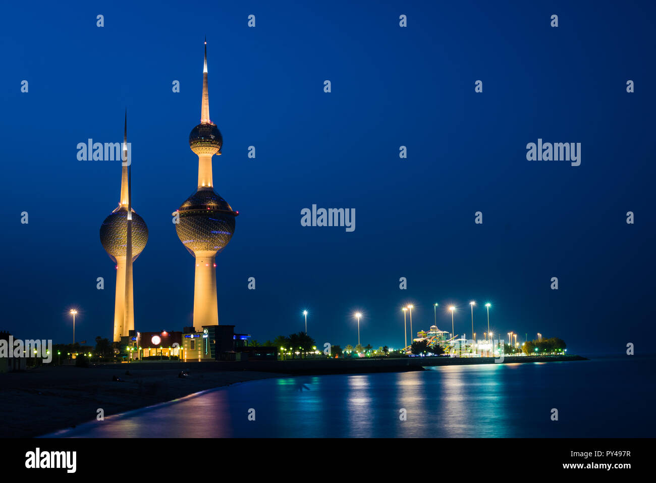 Le Kuwait Towers Banque D'Images