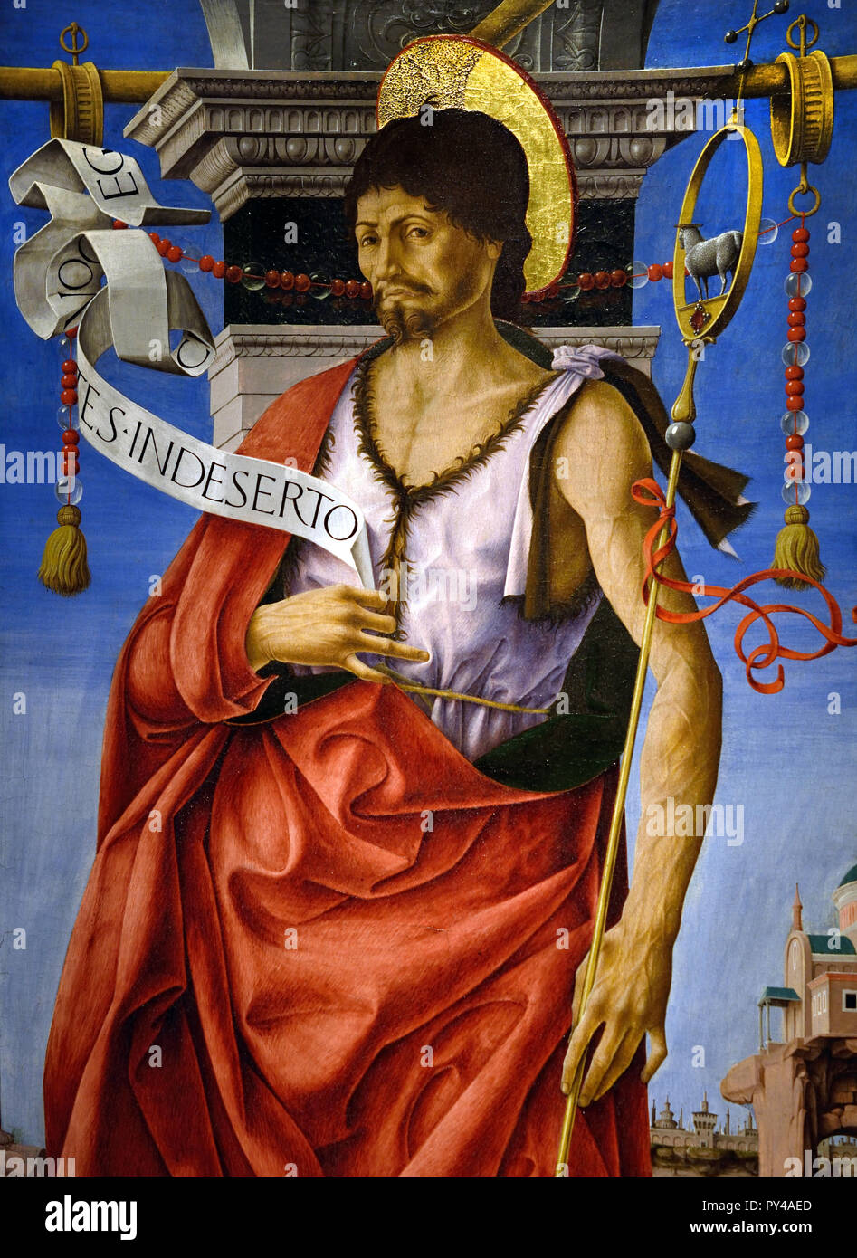 Saint Jean le Baptiste 1472 -1473 Francesco del Cossa 1430-1495 15e siècle, l'Italie, l'italien. Banque D'Images