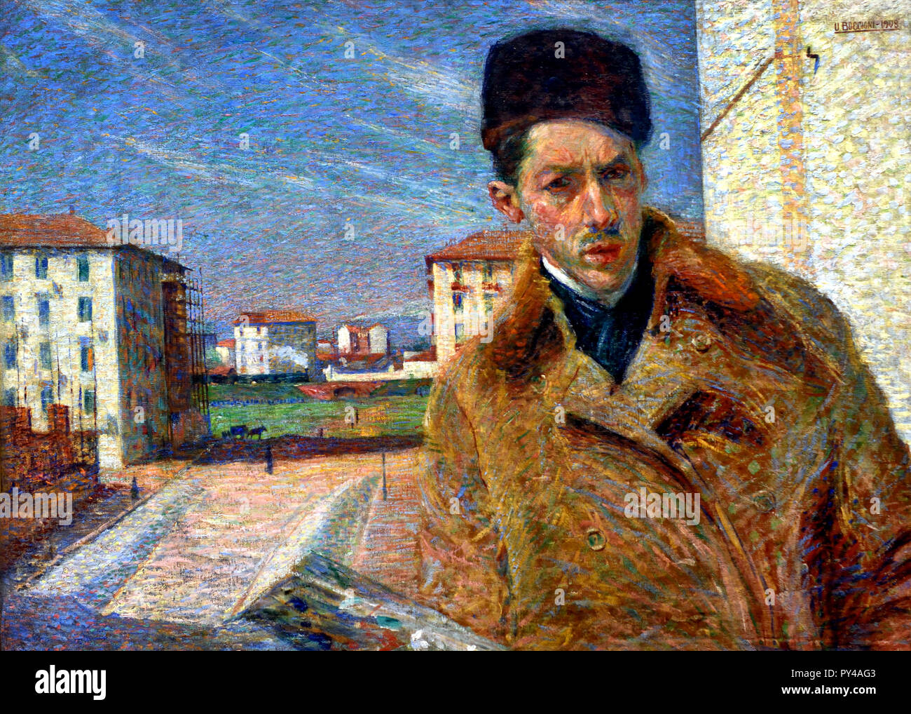 Autoportrait 1908 Umberto Boccioni 1882-1916 Italie Italien Banque D'Images