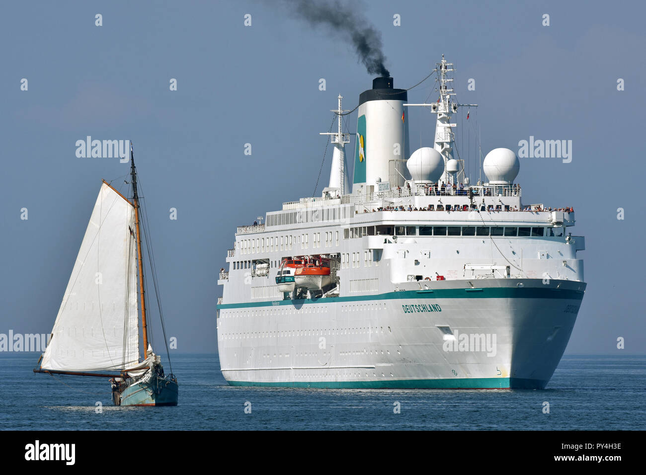 Croisière fjord de Kiel entrants Deutschland Banque D'Images