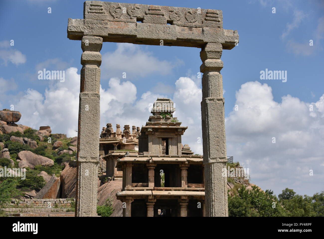 Fort Chitradurga, Karnataka, Inde Banque D'Images