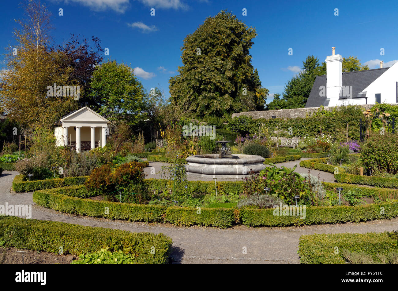 Physic Garden, Bridgend, Vale of Glamorgan, Pays de Galles, Royaume-Uni. Banque D'Images