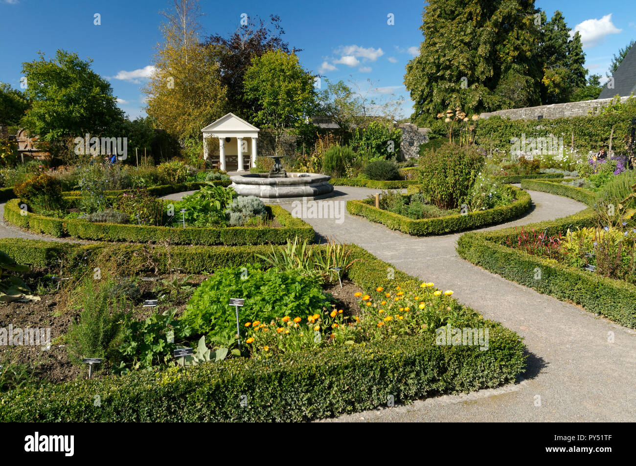 Physic Garden, Bridgend, Vale of Glamorgan, Pays de Galles, Royaume-Uni. Banque D'Images