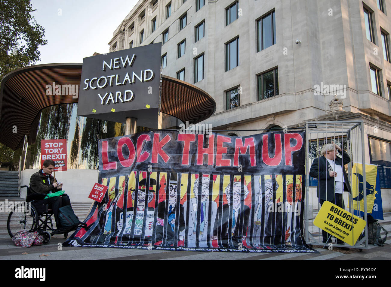 Brexit Mars Anti Peuples appelant à un deuxième référendum sur la sortie de l'UE. London 20 Oct 2018 Banque D'Images