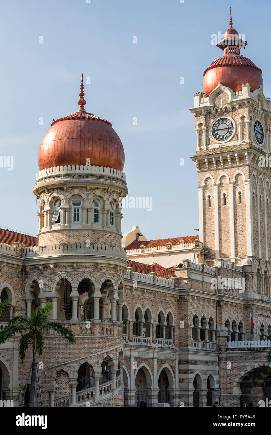Sultan Abdul Samad Building à Dataran Merdeka, Kuala Lumpur, Malaisie - Le bâtiment datant de 1894 utilisé pour gouvernement colonial britannique. Banque D'Images