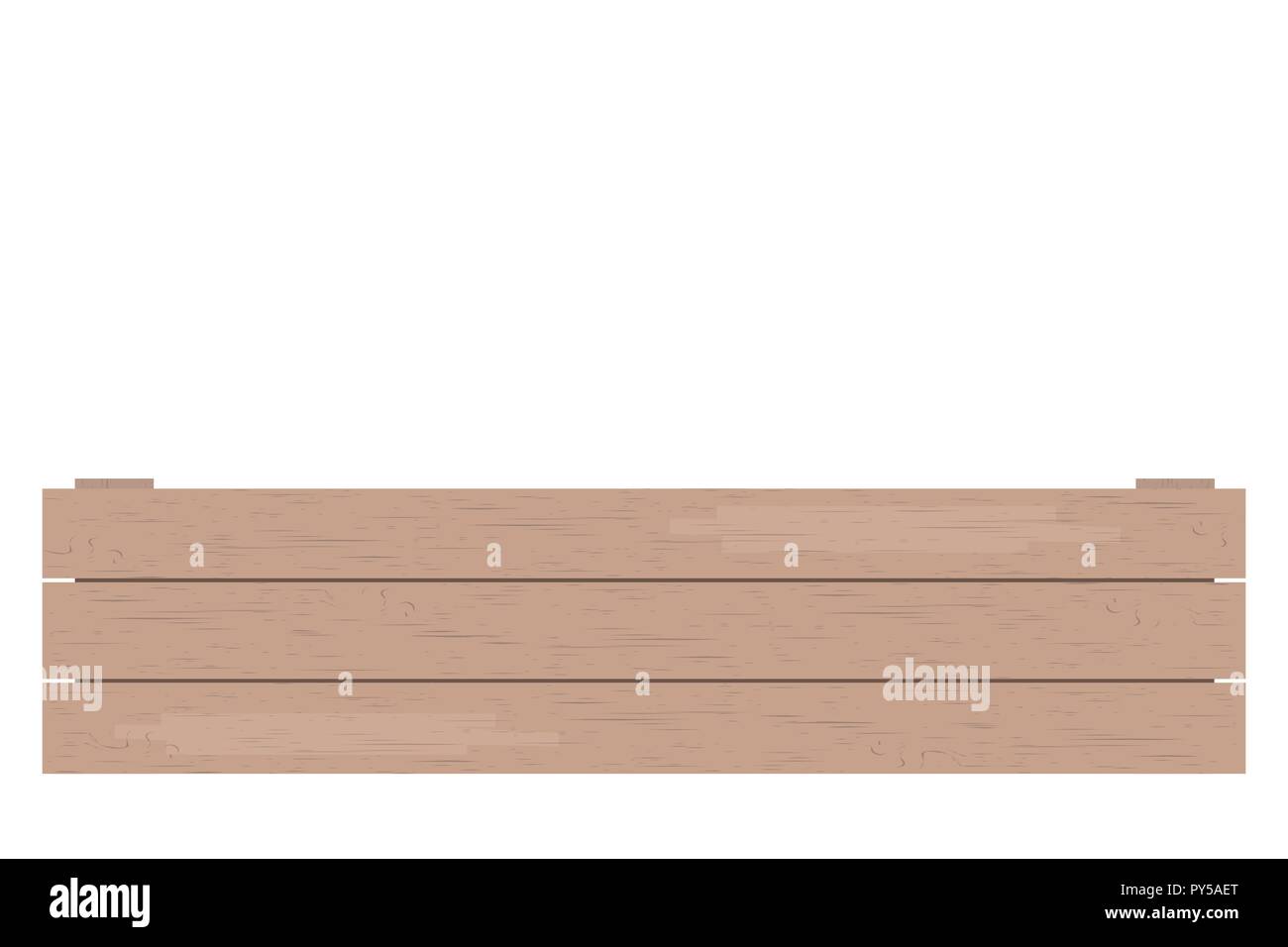 Des caisses en bois isolé sur fond blanc brown bandes. Concept idée de logo, tag, bannière, publicité, impression, emballage, décoration, carton 100 Illustration de Vecteur