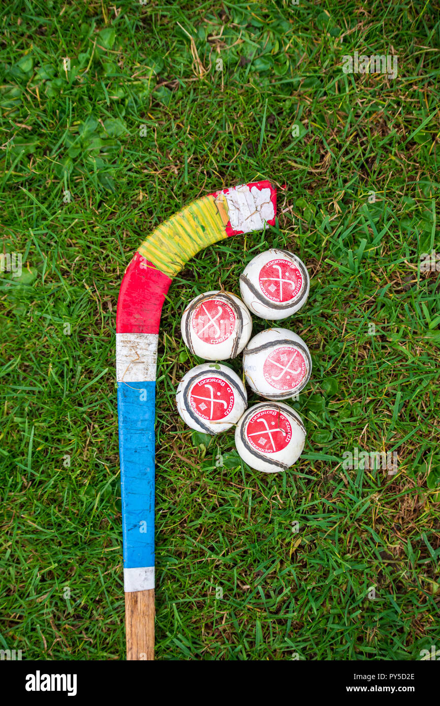 L'Ecosse le dimanche Insight- Shinty Shinty Club in Paris, Banque D'Images