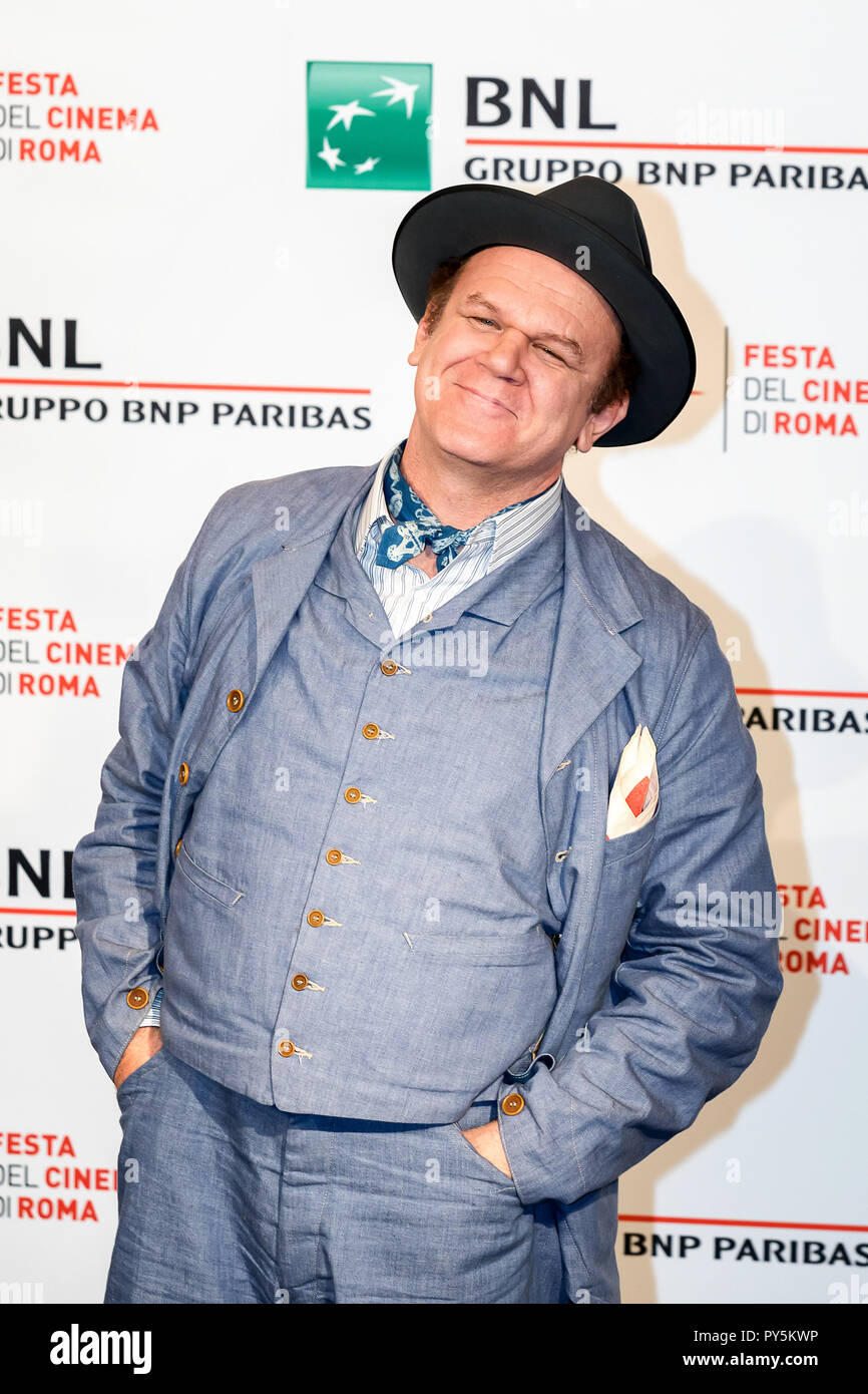 Rome, Italie. 24 octobre 2018 : John C. Reilly participant à la photocall de Stan & Ollie à Rome Film Fest 2018. Credit : Gennaro Leonardi/Alamy Live News Banque D'Images