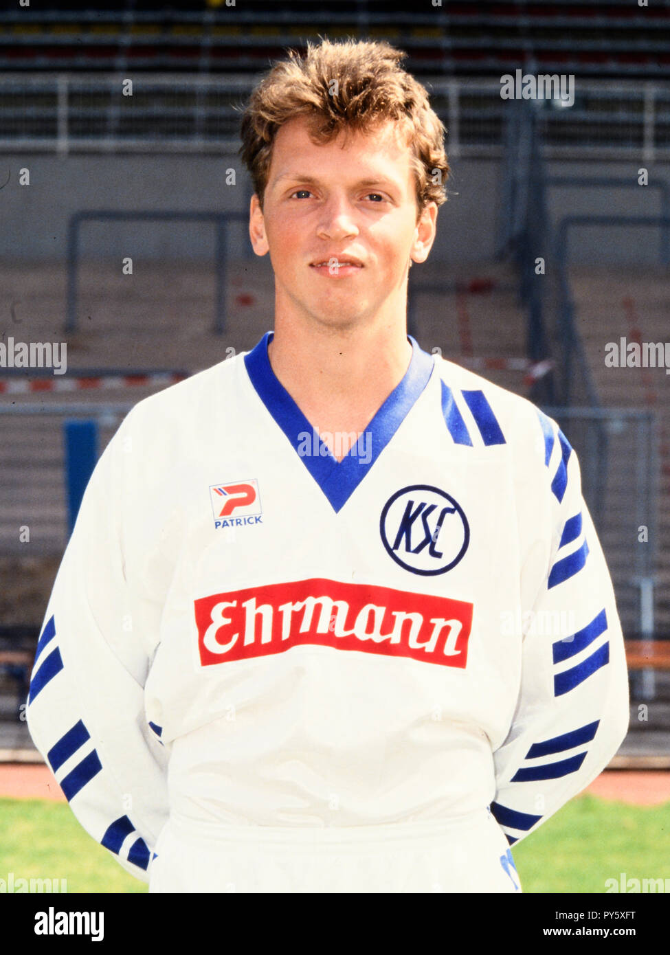 Matthias Fritz (KSC). GES / football / 1.Présentation de l'équipe : Bundeliga Karlsruher SC, de la saison 1993/1994 : 1er Football Bundesliga : team-Saison 1993/1994 Présentation | Karlsruhe dans le monde d'utilisation Banque D'Images