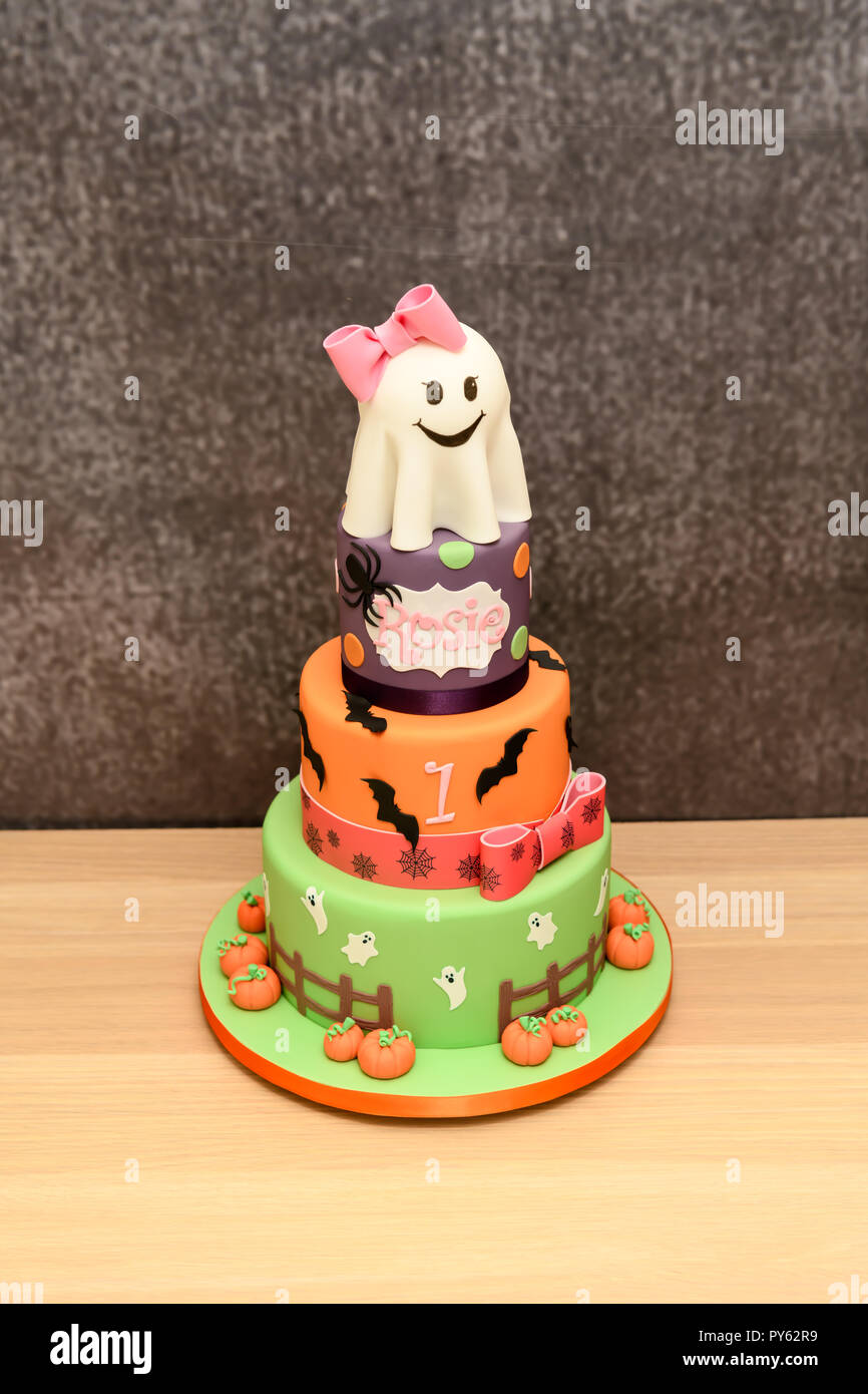 Gâteau d’Halloween Banque D'Images
