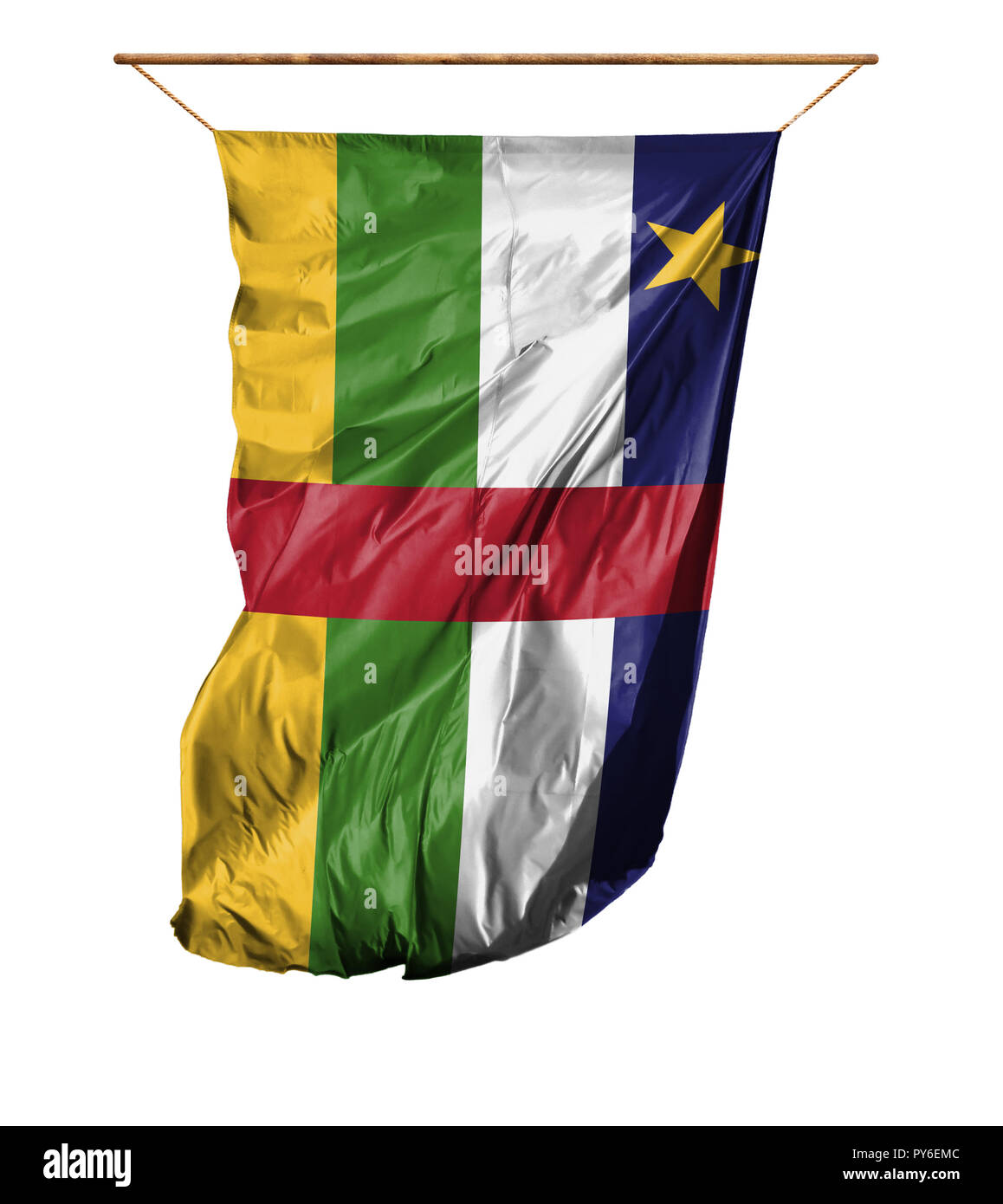 Drapeau De La République Centrafricaine Drapeau Vertical