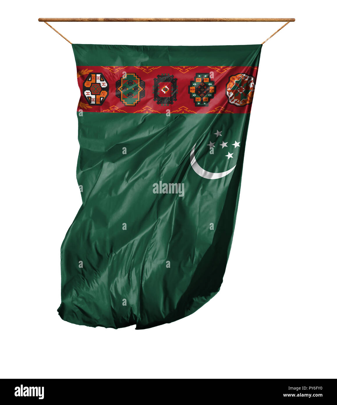 Drapeau Rouge Avec Une étoile Verte Le drapeau rouge avec une etoile verte Banque d'images détourées - Alamy