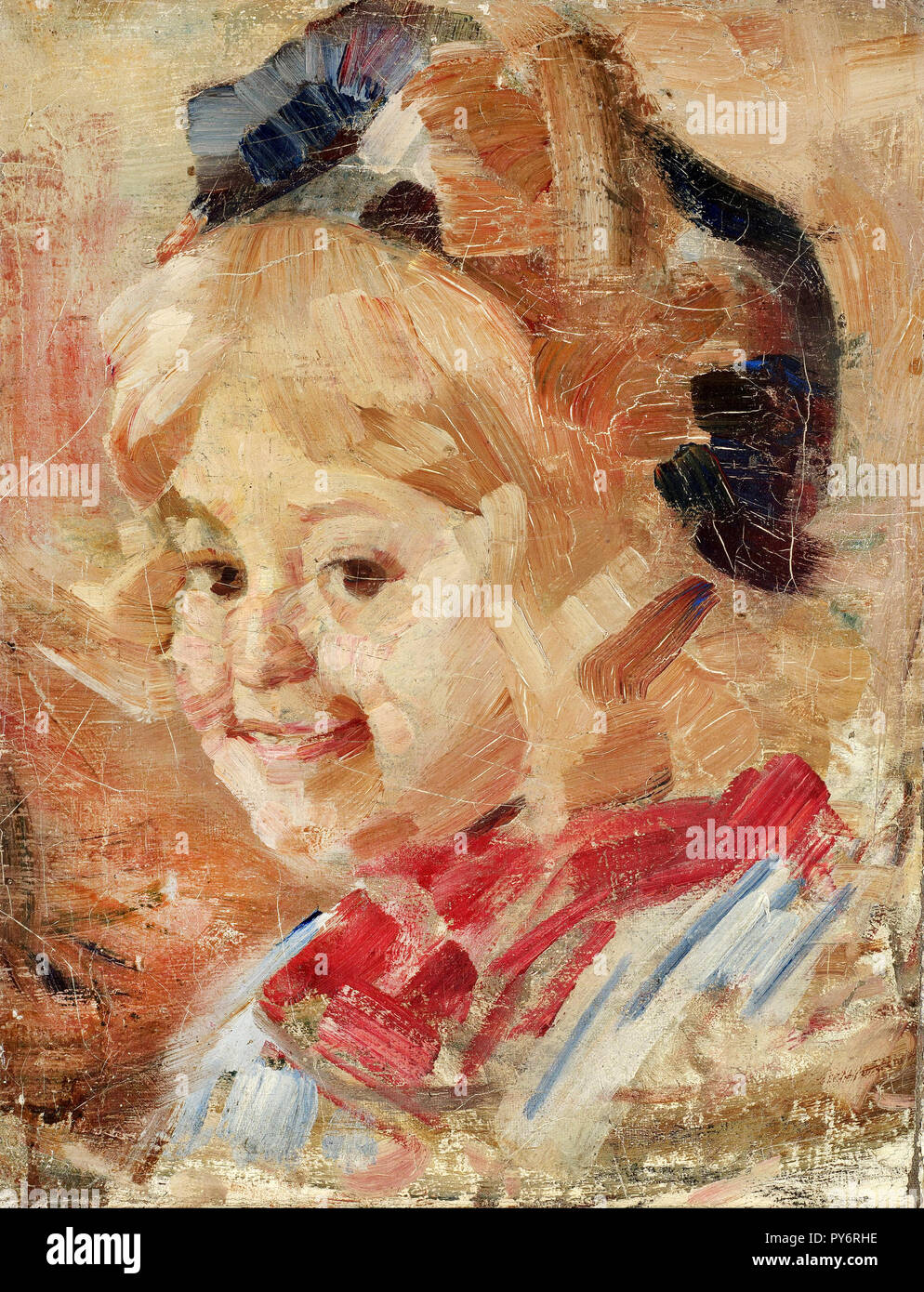 Vidosava Kovacevic, chef d'une jeune fille 1912 Huile sur toile, Pavle Beljanski Memorial Collection, Novi Sad, Serbie. Banque D'Images