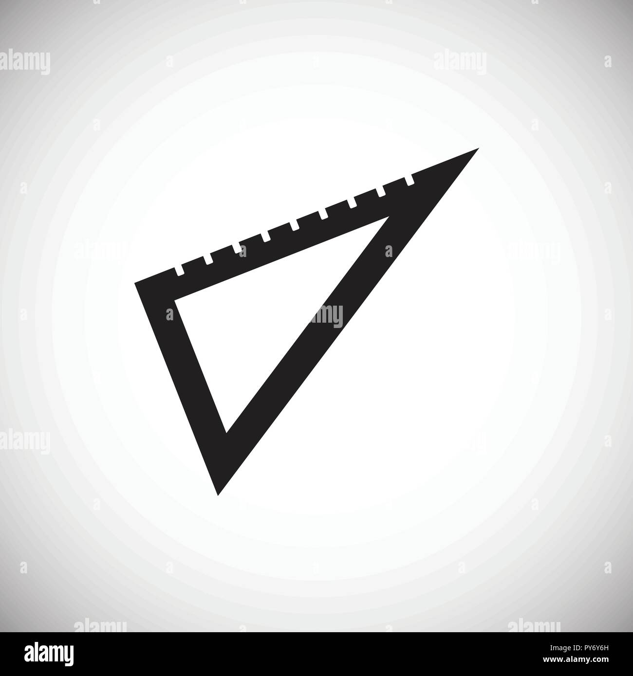 La règle du triangle fond blanc Illustration de Vecteur