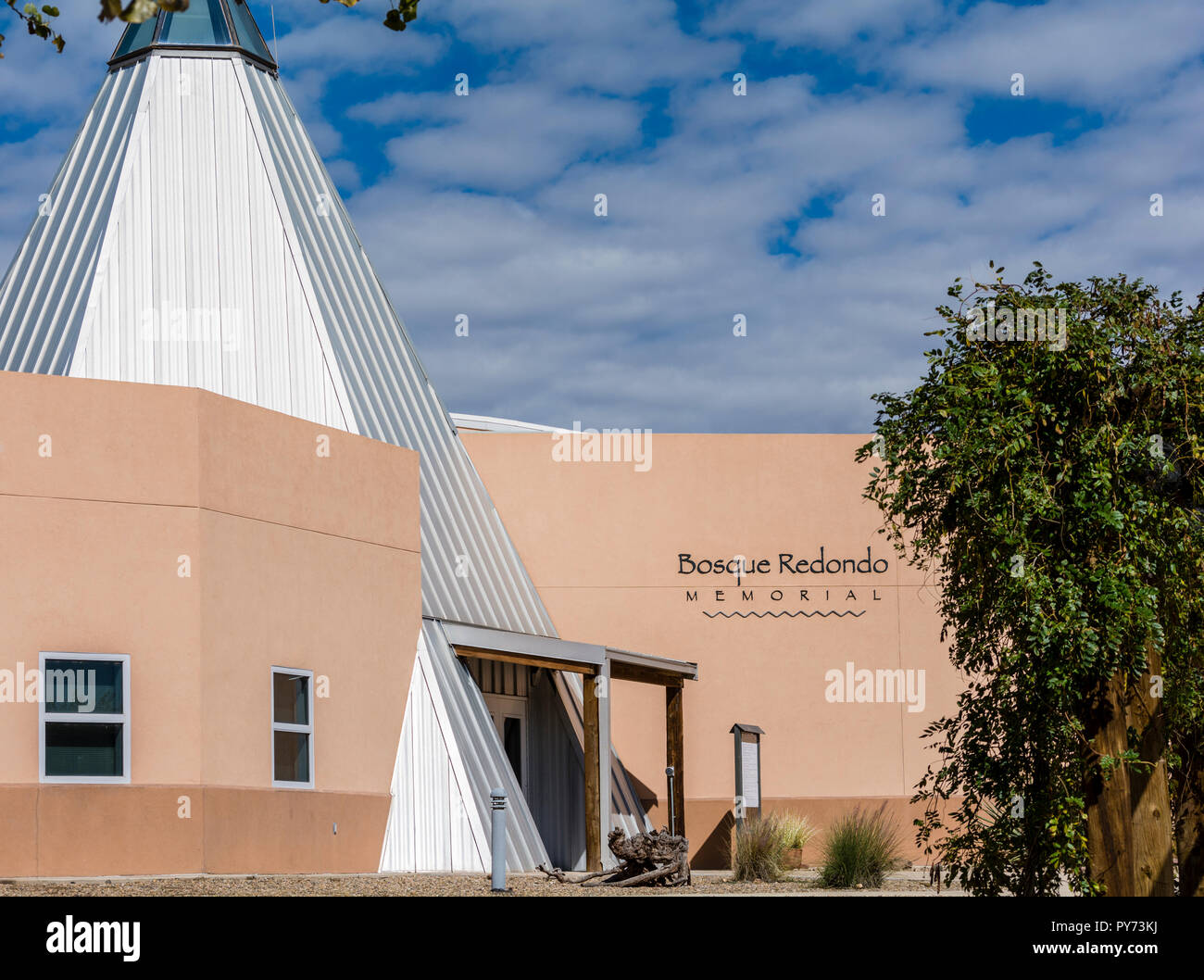 Bosque Redondo Memorial à Fort Sumner Site historique, Nouveau Mexique, USA. Banque D'Images