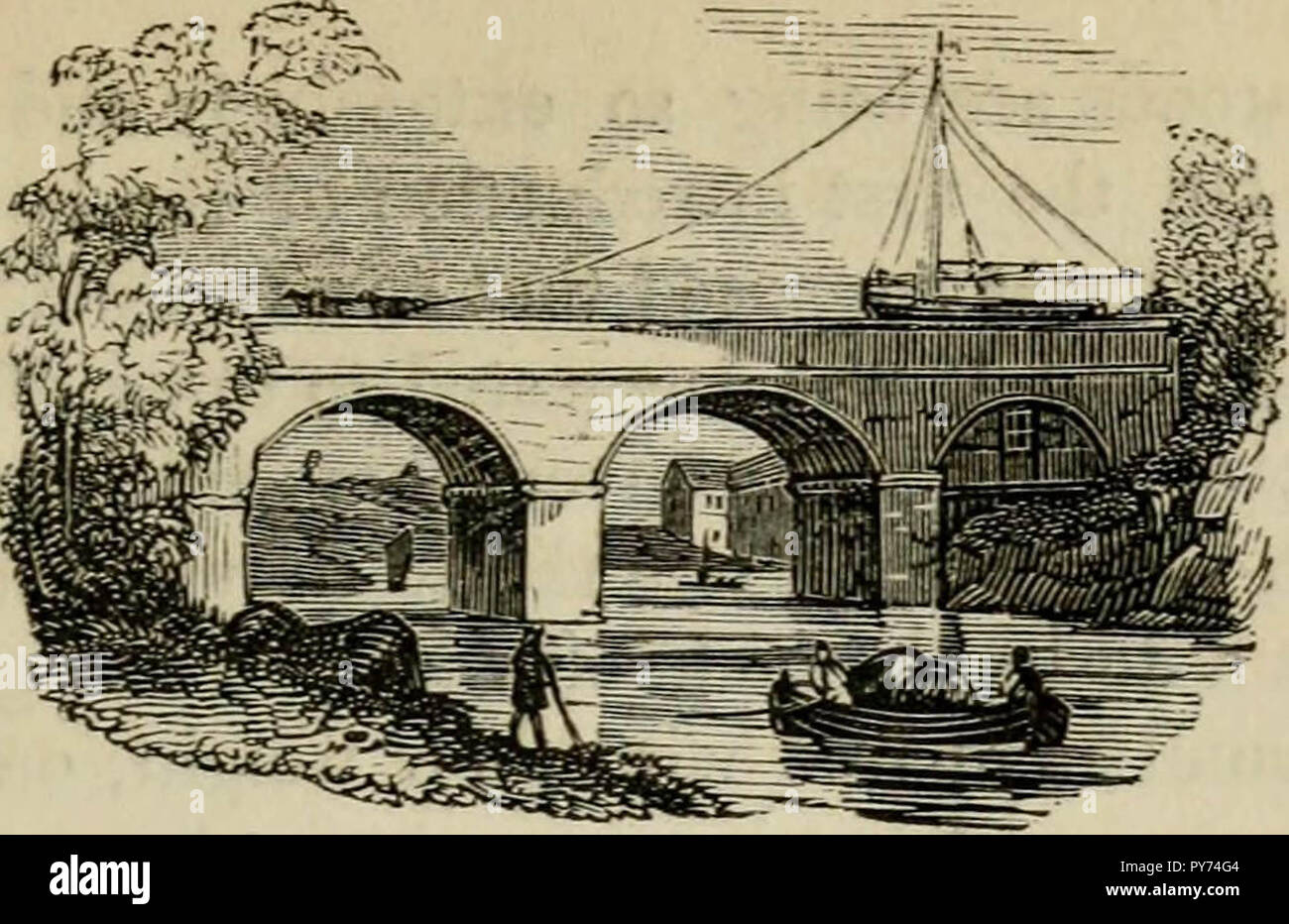 "Les routes et chemins de fer, les véhicules et les modes de déplacement, d'ancien et de moderne pays ; avec des comptes de ponts, tunnels, et des canaux, dans diverses parties du monde ..' (1839) Banque D'Images