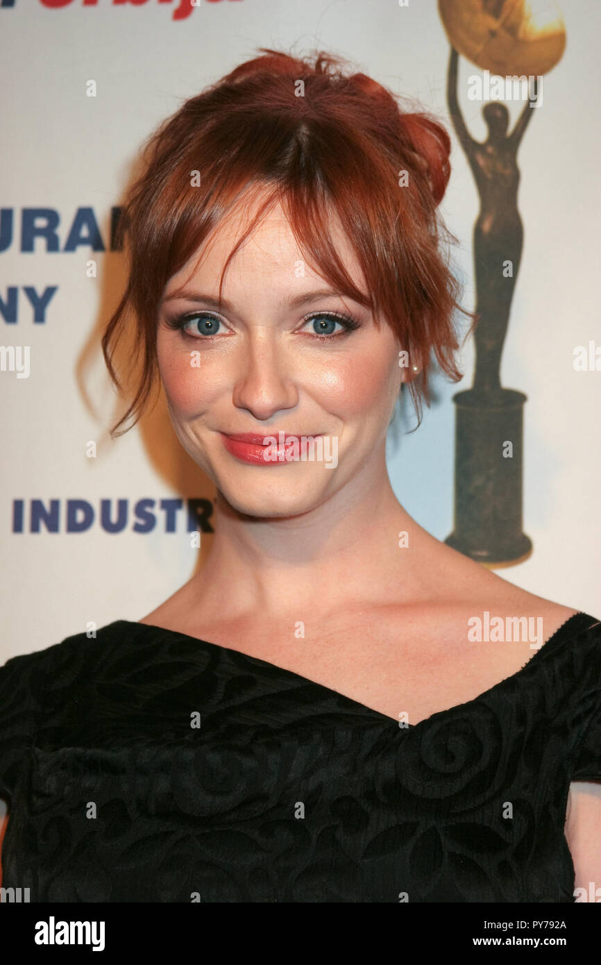 Christina Hendricks 12/16/07 'La 12e édition annuelle des Satellite Awards @ Intercontinental Hotel, Century City Photo par Izumi Hasegawa/HNW / PictureLux (16 décembre 2007) Banque D'Images