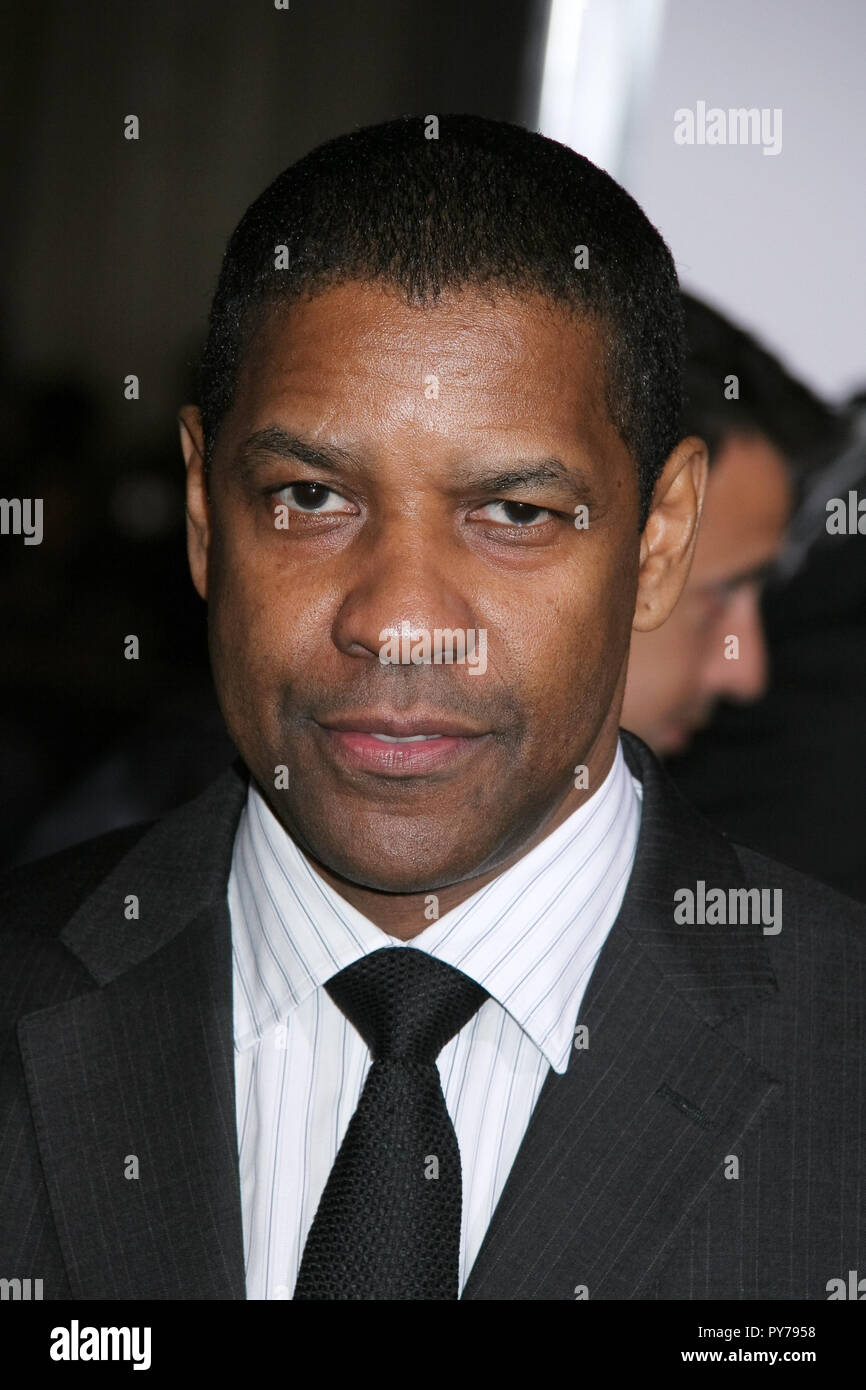 Denzel Washington 01/11/10 'Le Livre d'Eli' Premiere @ Grauman's Chinese Theater, du Hollywood Photo de Kuroda Ima/HNW / PictureLux (11 janvier 2010) Banque D'Images