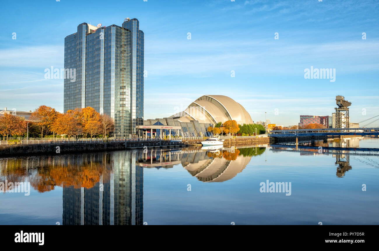 Scottish Exhibition and Conference Centre, Clyde Glasgow, Écosse, Royaume-Uni Banque D'Images